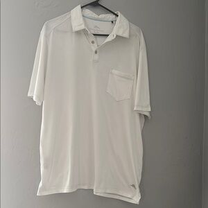 Tommy Bahama White Polo Relaxed Fit Short Sleeve 154